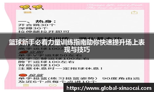 篮球新手必看力量训练指南助你快速提升场上表现与技巧